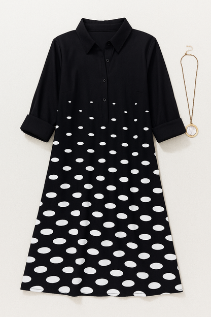 VORNE | VESTIDO CAMISA BLACK AND WHITE