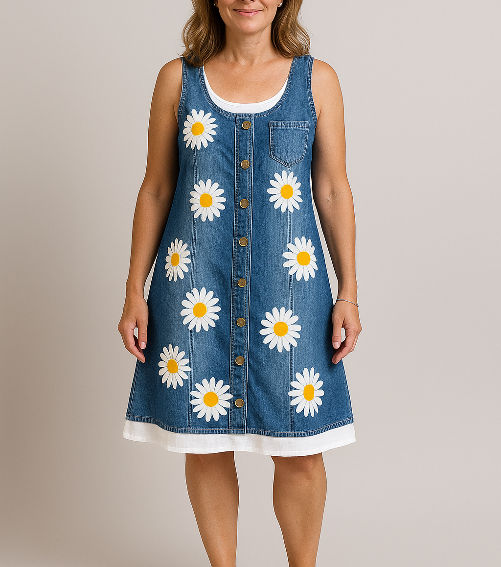 MALENA | VESTIDO VAQUERO CON ESTAMPADO