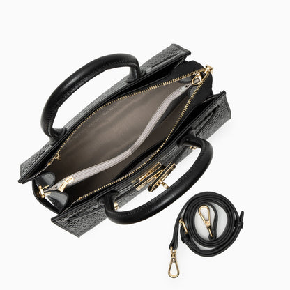 NOOR | BOLSO NEGRO DE PIEL CUERO