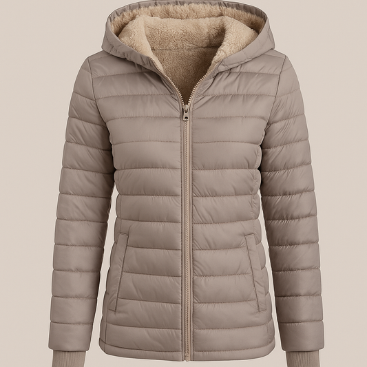 ENRICA | ABRIGO PLUMAS CON BORREGUITO