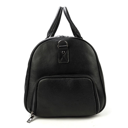BACKPACK | BOLSO DE VIAJE NEGRO DE CUERO
