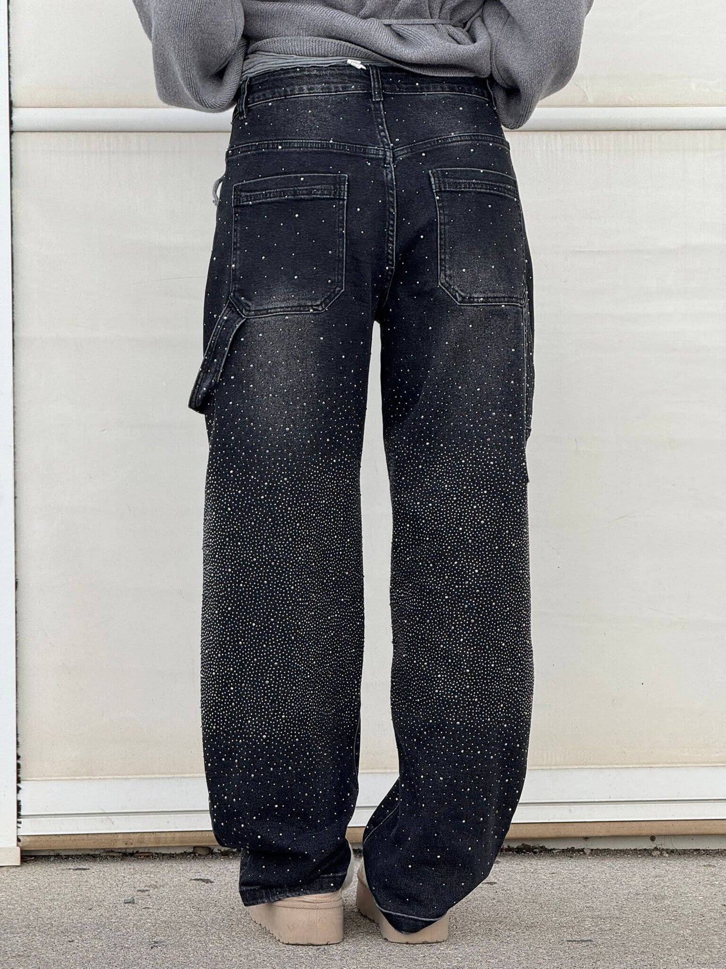 VAQUEROS BALLON SHINE DENIM