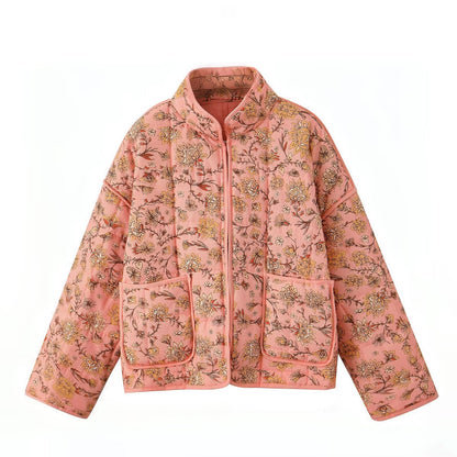 VINTAGE TERRACOTTA | CHAQUETA ACOLCHADA FLORAL