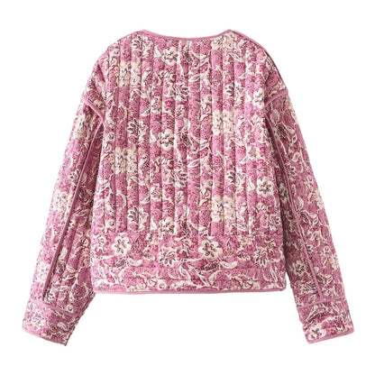 VINTAGE ROSÉ | CHAQUETA ACOLCHADA FLORAL