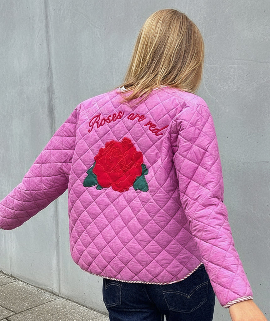 CHAQUETA ACOLCHADA PINK FLOWER