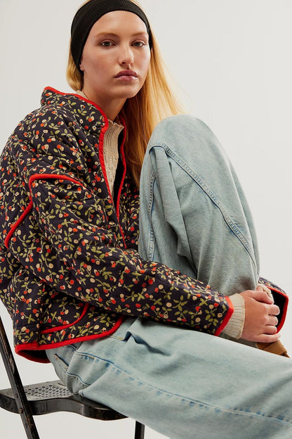 CHAQUETA ACOLCHADA VINTAGE CHERRY