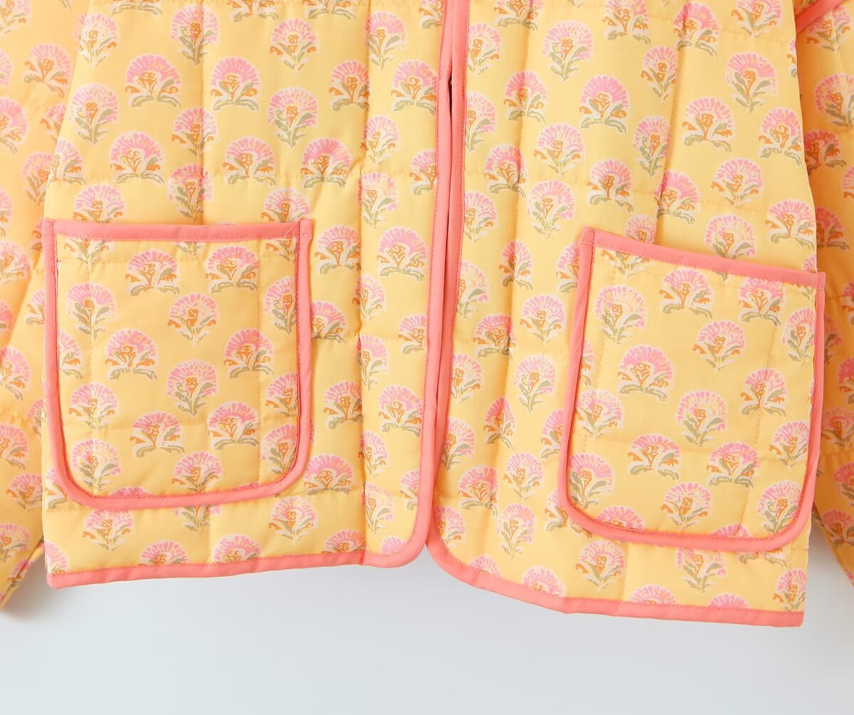 VINTAGE TERRACOTTA | CHAQUETA ACOLCHADA FLORAL