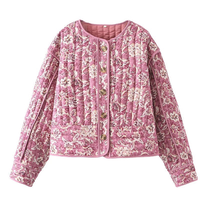 VINTAGE ROSÉ | CHAQUETA ACOLCHADA FLORAL