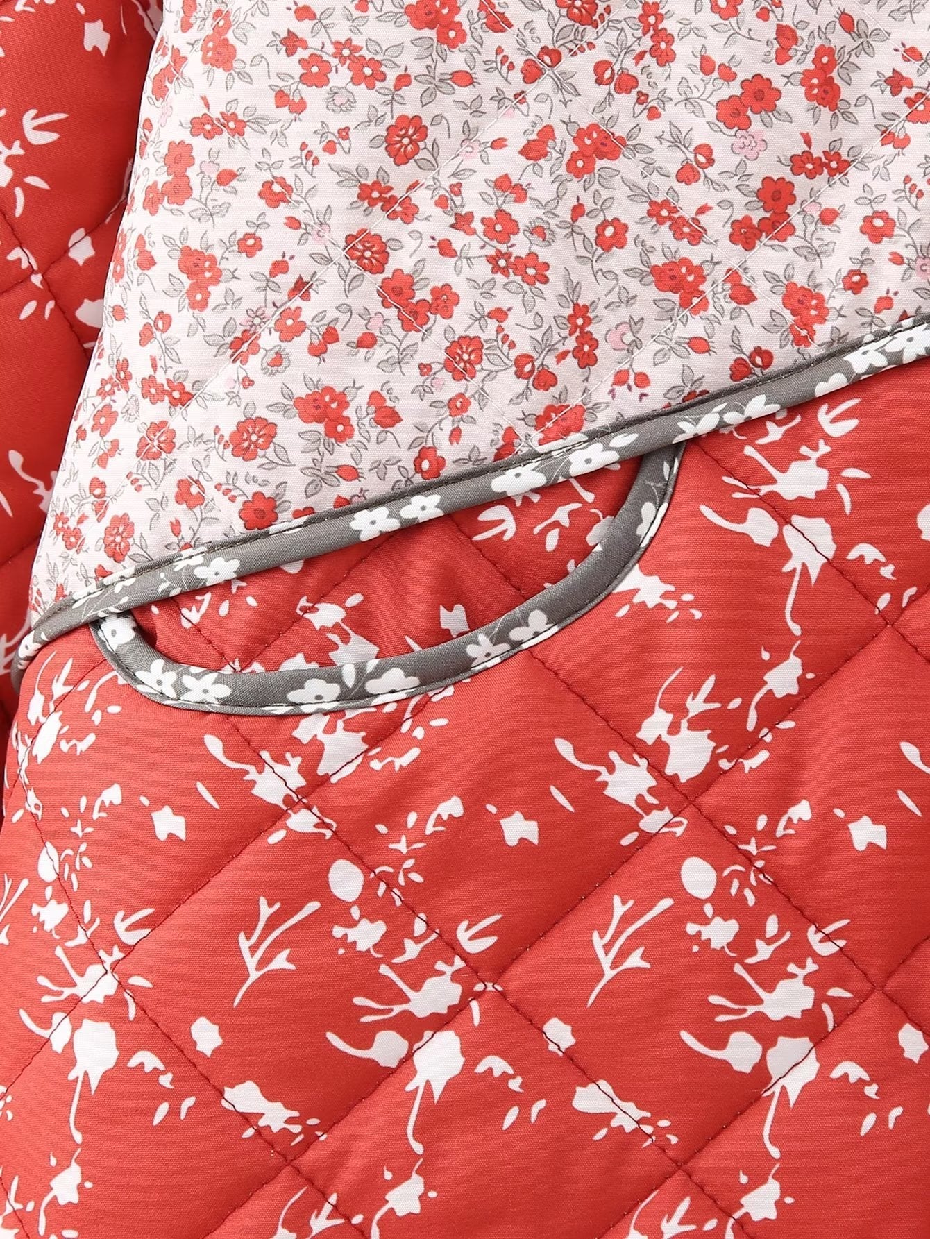 ROUGE | CHAQUETA ACOLCHADA ROJO FLORAL