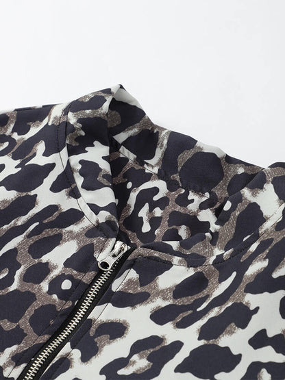 LEOPARD CHIC | BOMBER ACOLCHADA CON ANIMAL PRINT