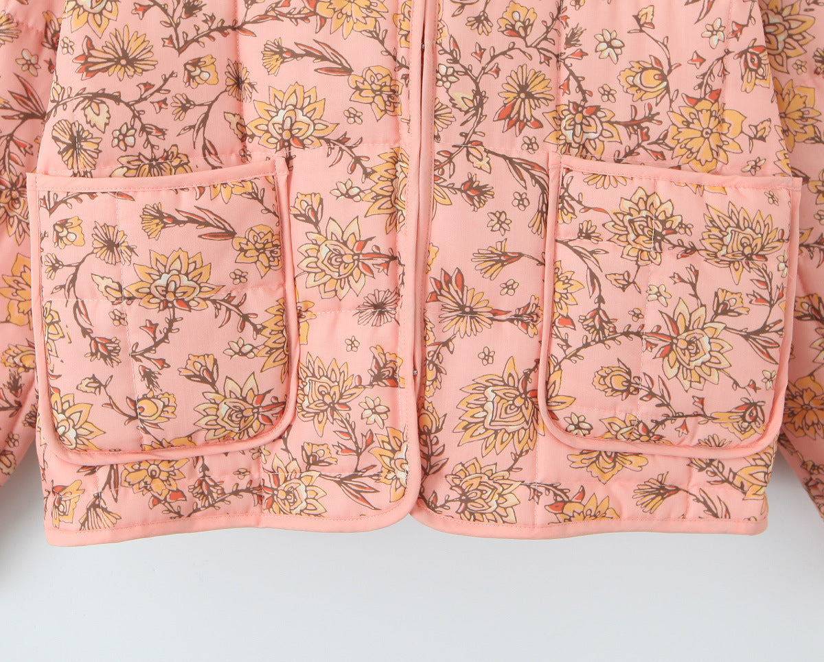 VINTAGE TERRACOTTA | CHAQUETA ACOLCHADA FLORAL