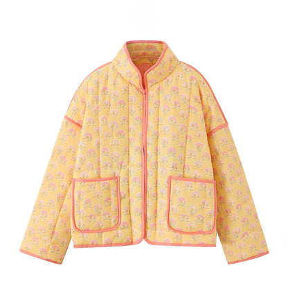 VINTAGE TERRACOTTA | CHAQUETA ACOLCHADA FLORAL
