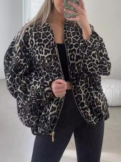LEOPARD CHIC | BOMBER ACOLCHADA CON ANIMAL PRINT