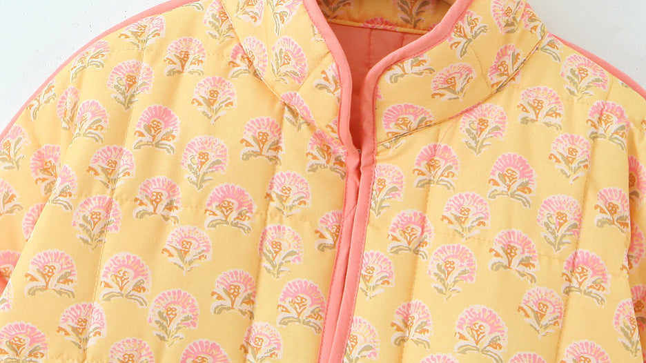 VINTAGE TERRACOTTA | CHAQUETA ACOLCHADA FLORAL