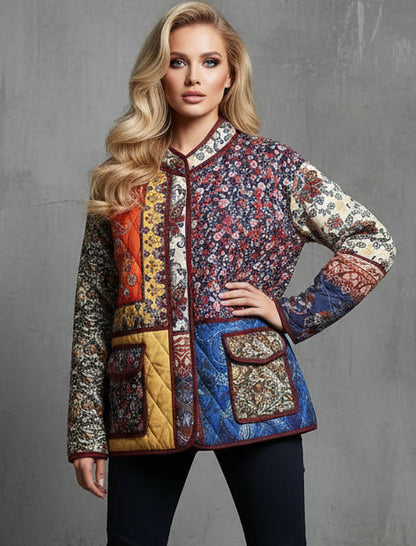 CHAQUETA ACOLCHADA PATCHWORK VINTAGE