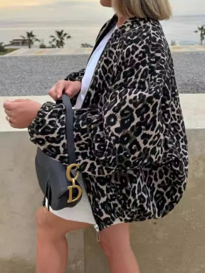 LEOPARD CHIC | BOMBER ACOLCHADA CON ANIMAL PRINT