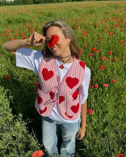 LOVE EDITION | CHALECO ACOLCHADO DE CORAZONES