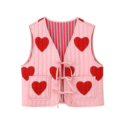 LOVE EDITION | CHALECO ACOLCHADO DE CORAZONES