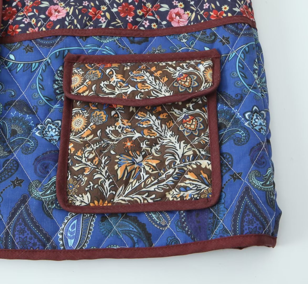 CHAQUETA ACOLCHADA PATCHWORK VINTAGE