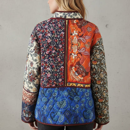 CHAQUETA ACOLCHADA PATCHWORK VINTAGE