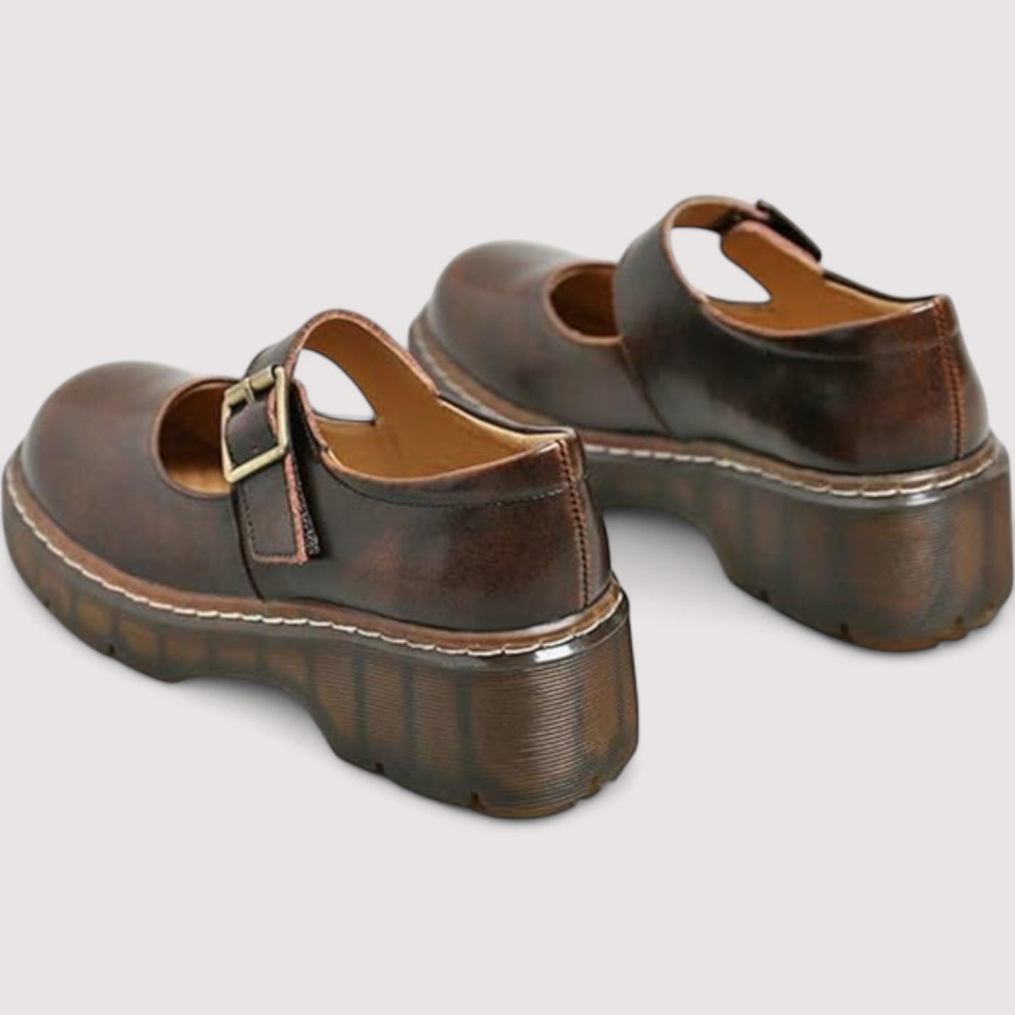 ALEXA | MOCASINES DE PIEL MARRÓN