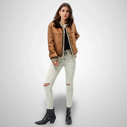 ROSALIA | CHAQUETA BOMBER CON BORREGUITO