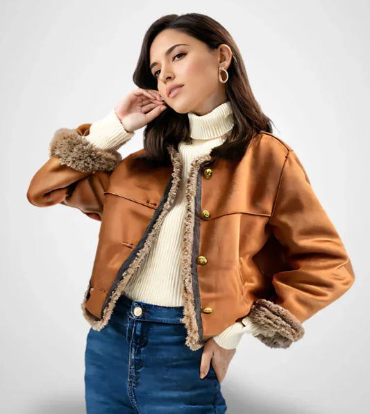 ROSALIA | CHAQUETA BOMBER CON BORREGUITO