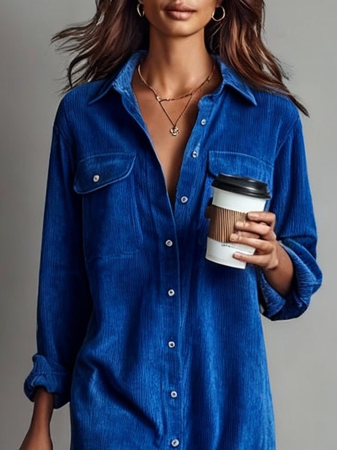 ARIZONA | VESTIDO CAMISERO DE ANTELINA CON BOLSILLOS