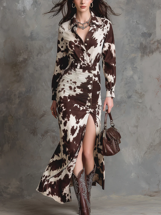 MEX | VESTIDO ANIMAL PRINT COW
