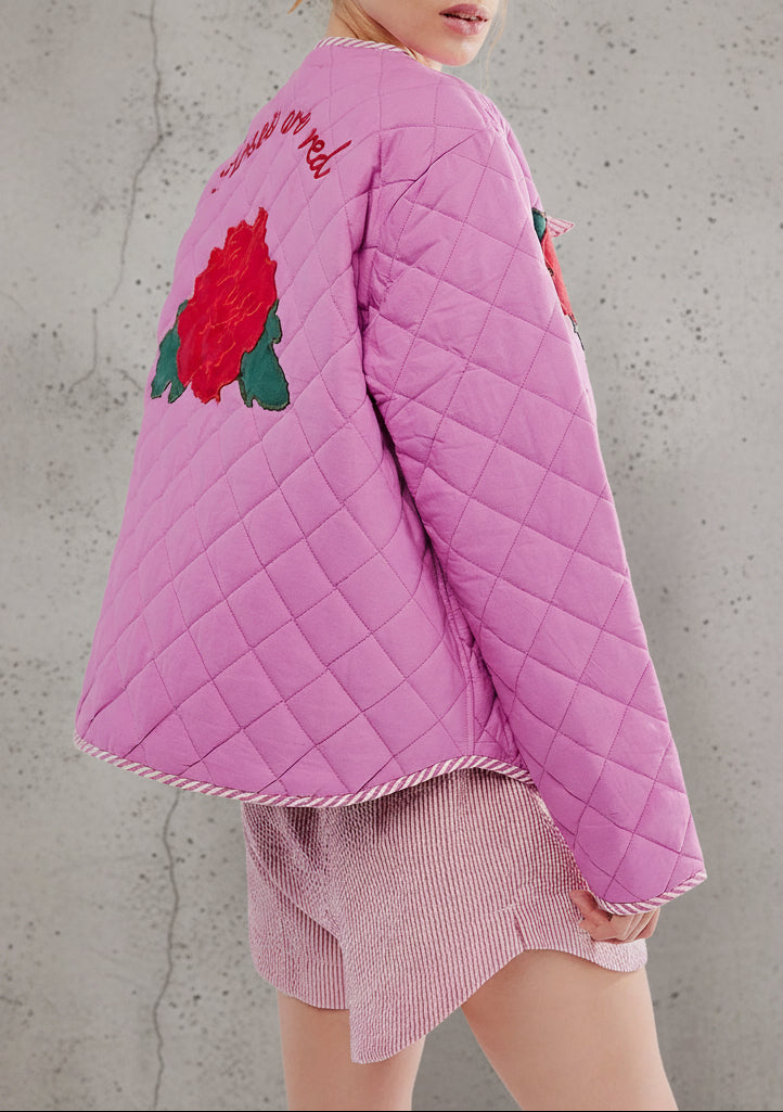 CHAQUETA ACOLCHADA PINK FLOWER