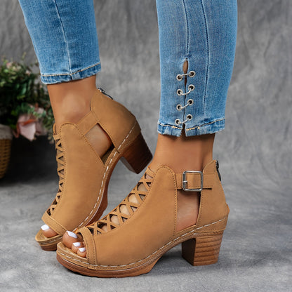 NISA | BOTA CON TACÓN Y CORDONES