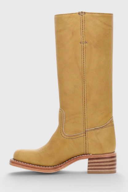 CARMEL | BOTAS DE PIEL MOSTAZA