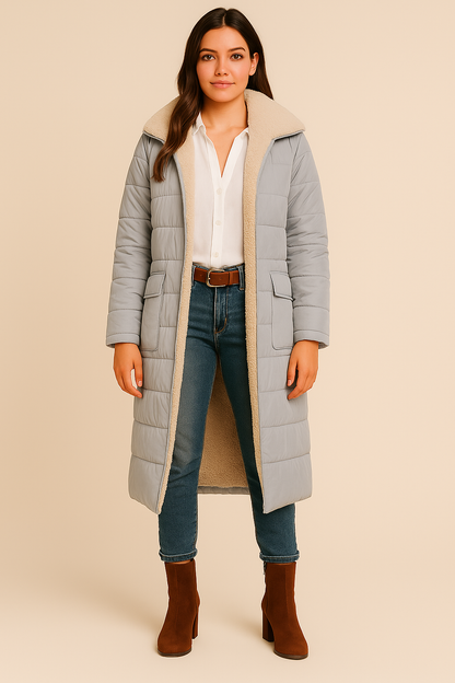 SHAIA | ABRIGO FORRADO CON BORREGUITO