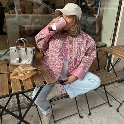 VINTAGE ROSÉ | CHAQUETA ACOLCHADA FLORAL