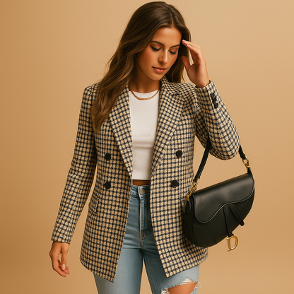 CARMELA | BLAZER DE CUADROS