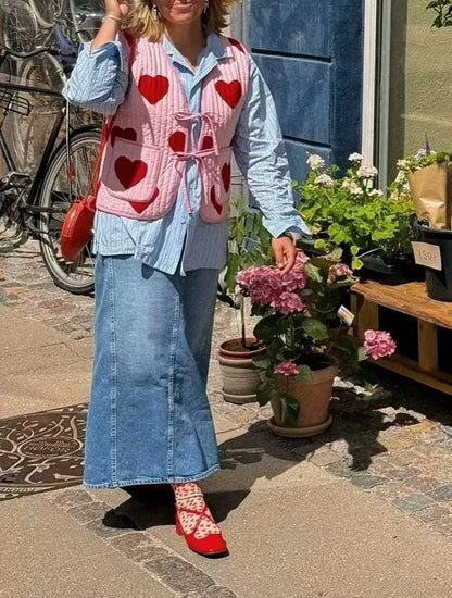 LOVE EDITION | CHALECO ACOLCHADO DE CORAZONES