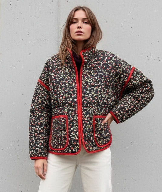 CHAQUETA ACOLCHADA VINTAGE CHERRY