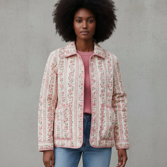 CHAQUETA ACOLCHADA VINTAGE ROSE