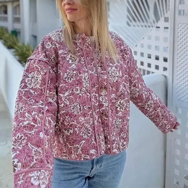 VINTAGE ROSÉ | CHAQUETA ACOLCHADA FLORAL