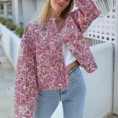 VINTAGE ROSÉ | CHAQUETA ACOLCHADA FLORAL