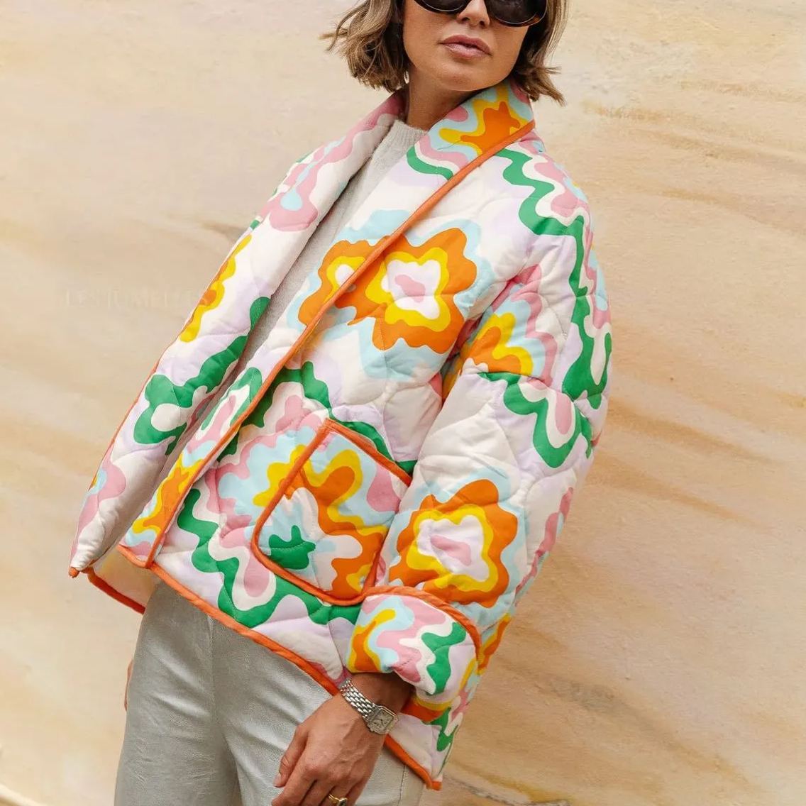 SUNSHINE | CHAQUETA ACOLCHADA MULTICOLOR