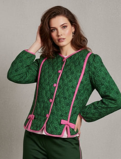 CHAQUETA ACOLCHADA ESMERALD BOW