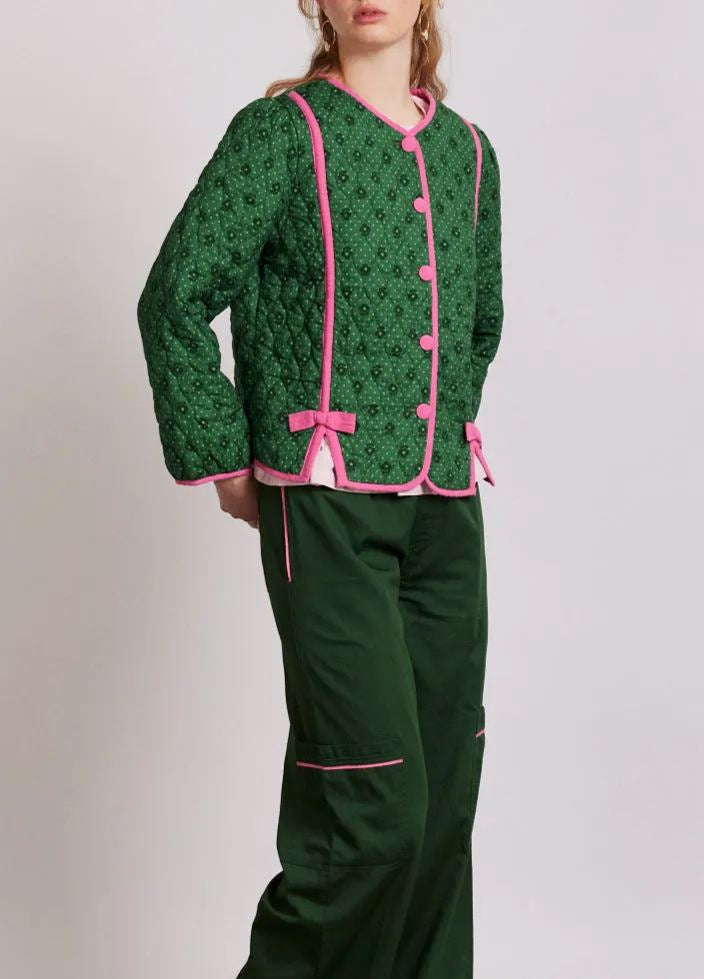 CHAQUETA ACOLCHADA ESMERALD BOW