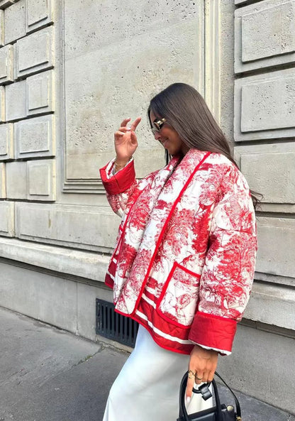 VINTAGE PAINT RED | CHAQUETA ACOLCHADA EDICIÓN LIMITADA