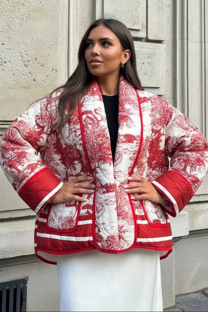 VINTAGE PAINT RED | CHAQUETA ACOLCHADA EDICIÓN LIMITADA