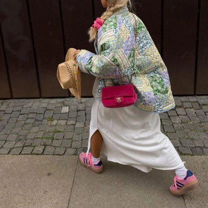 OLIVIA GARDEN | CHAQUETA ACOLCHADA PARCHEADA