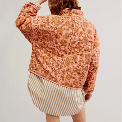 VINTAGE TERRACOTTA | CHAQUETA ACOLCHADA FLORAL