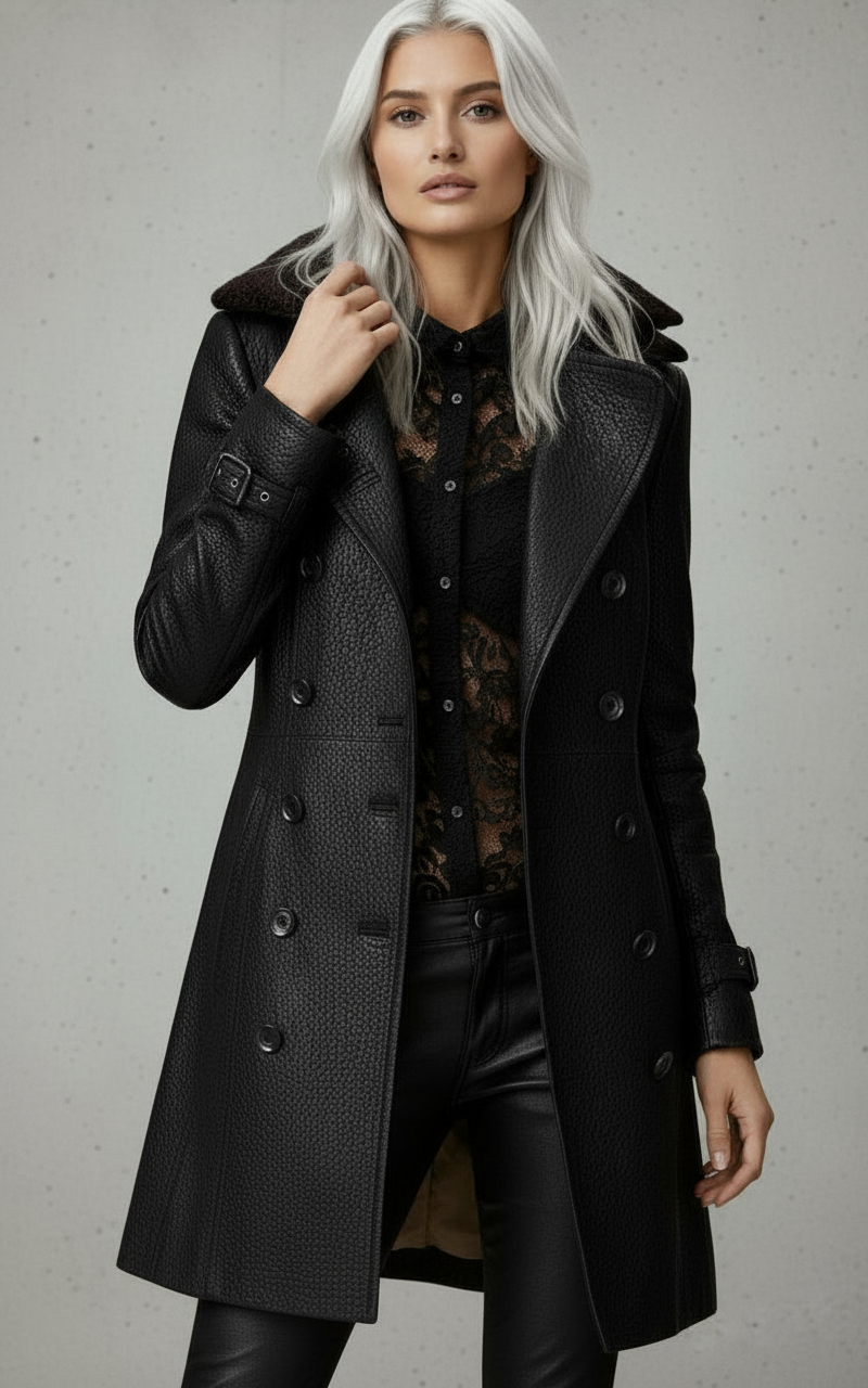 AZALEA| ABRIGO EFECTO PIEL MEDIO LARGO