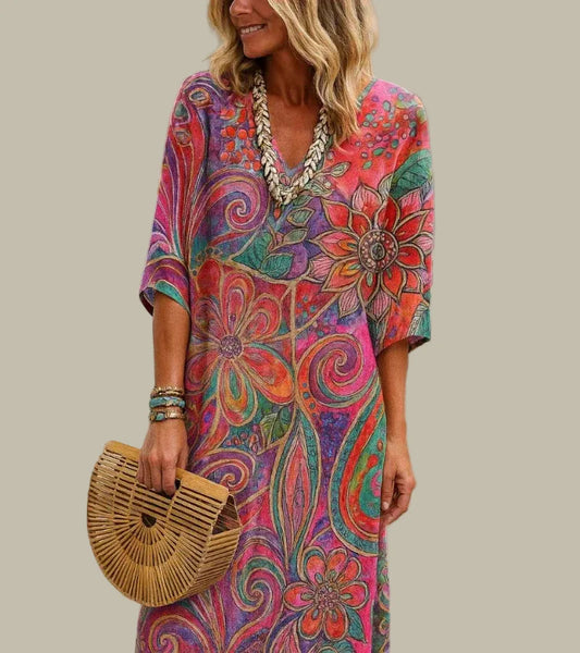 ANNIA | VESTIDO LIGERO DE ESTAMPADO FLORAL