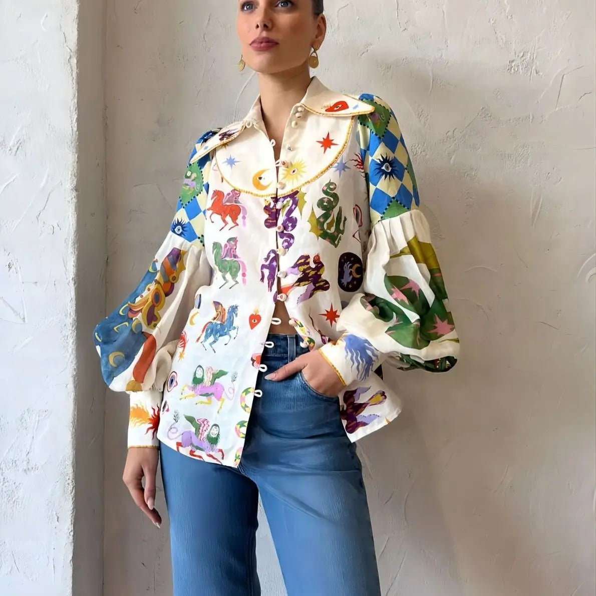 PEYTON | BLUSA ESTAMAPADA EXCLUSIVA